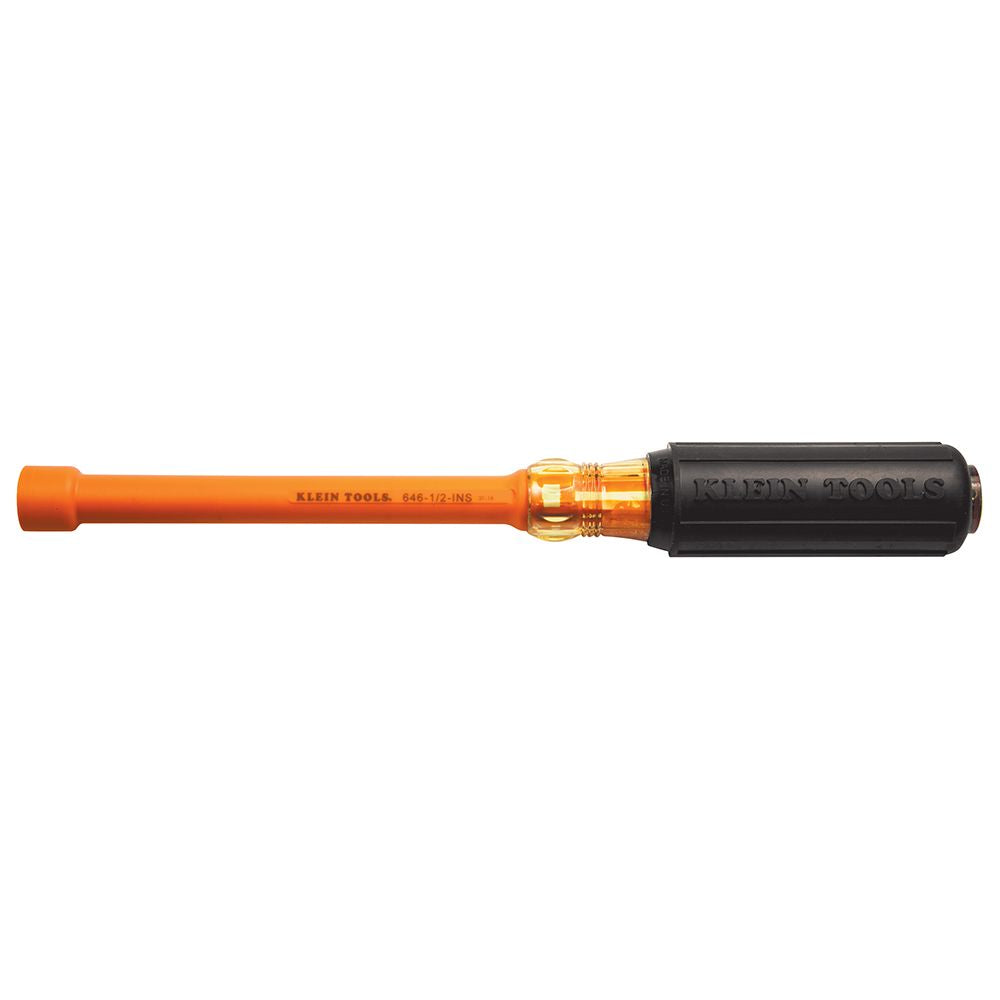 Klein - Insulated Nut Driver, 1/2-Inch Hex, 6-Inch, 646-1/2-INS