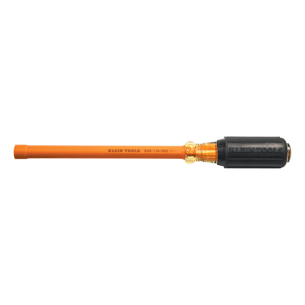 Insulated 1/4-Inch Nut Driver, 6-Inch Hollow Shaft