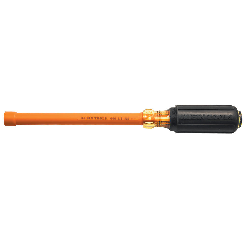 Klein 3/8-Inch Insulated Nut Driver, 6-Inch Hollow Shaft