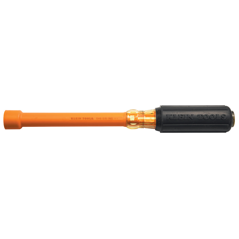 Klein 5/8-Inch Insulated Nut Driver, 6-Inch Hollow Shaft