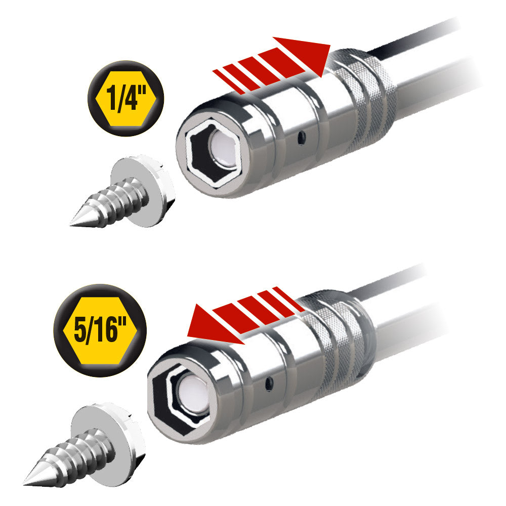 Klein 2-in-1 Nut Driver, Hex Head Slide Drive™, 6-Inch