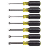 Klein Nut Driver Set, Metric Nut Drivers, 3-Inch Shafts, 7-Piece