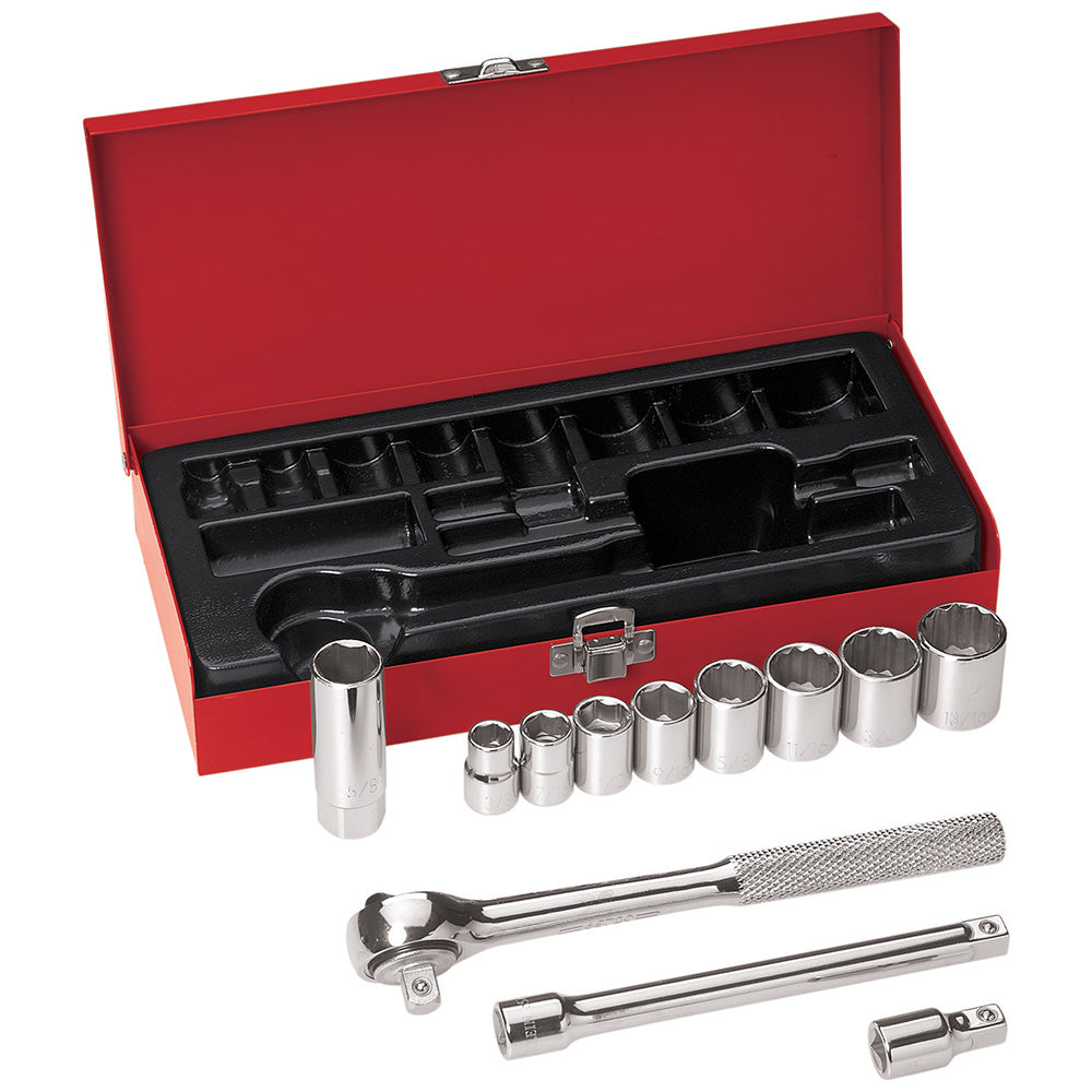 3/8-Inch Drive Socket Wrench Set, 12-Piece