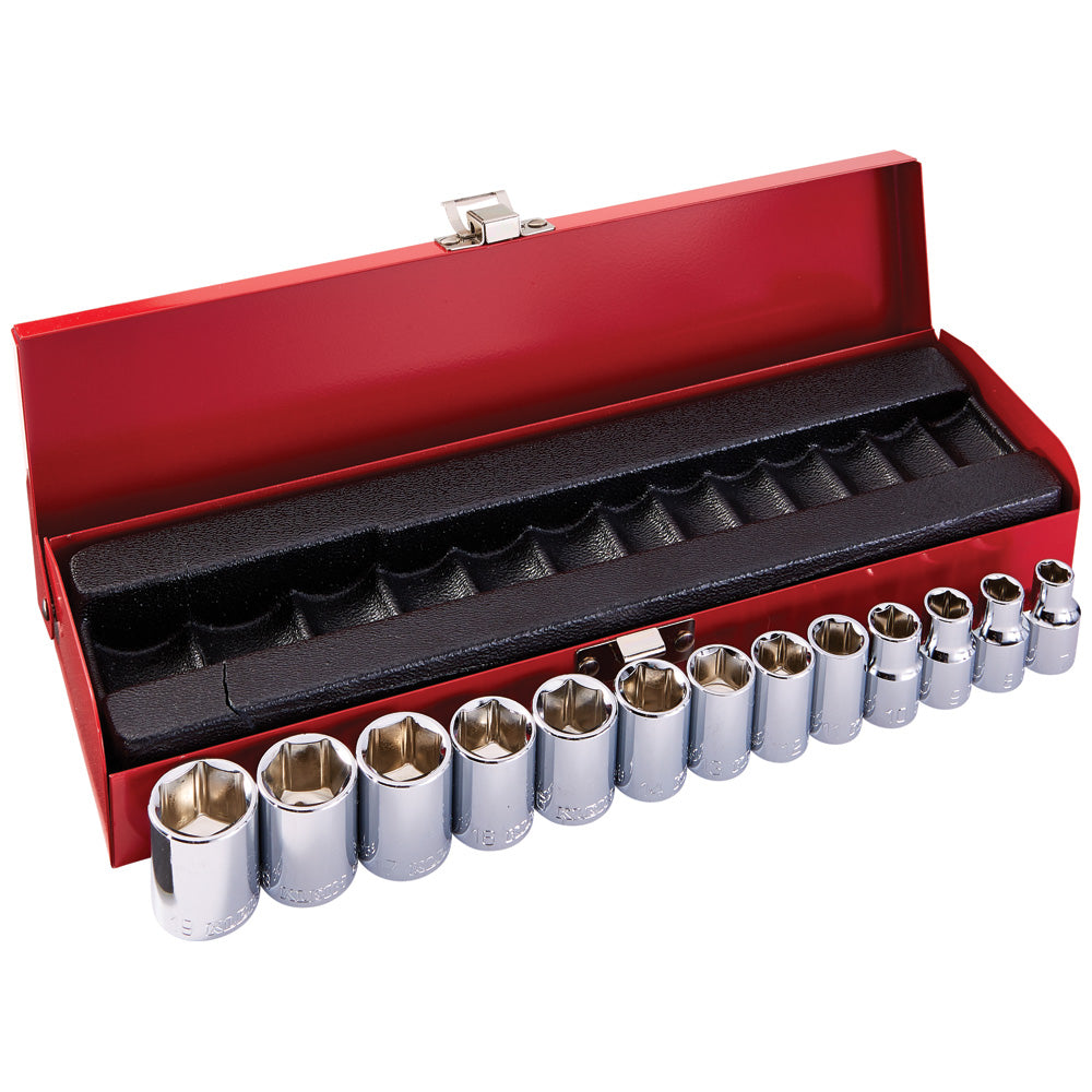 Klein 3/8-Inch Drive Socket Wrench Set, Metric, 13-Piece