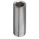 Klein 11/32-Inch Deep 6-Point Socket, 1/4-Inch Drive