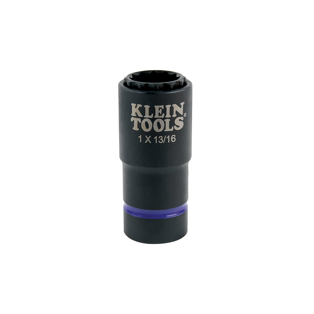 Klein 2-in-1 Impact Socket, 12-Point, 1 and 13/16-Inch