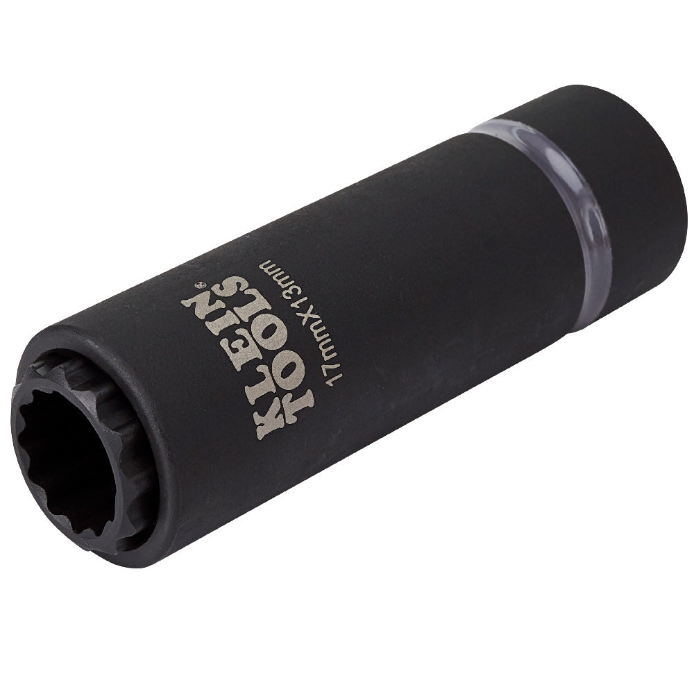 Klein 2-in-1 Metric Impact Socket, 12-Point, 17 x 13 mm