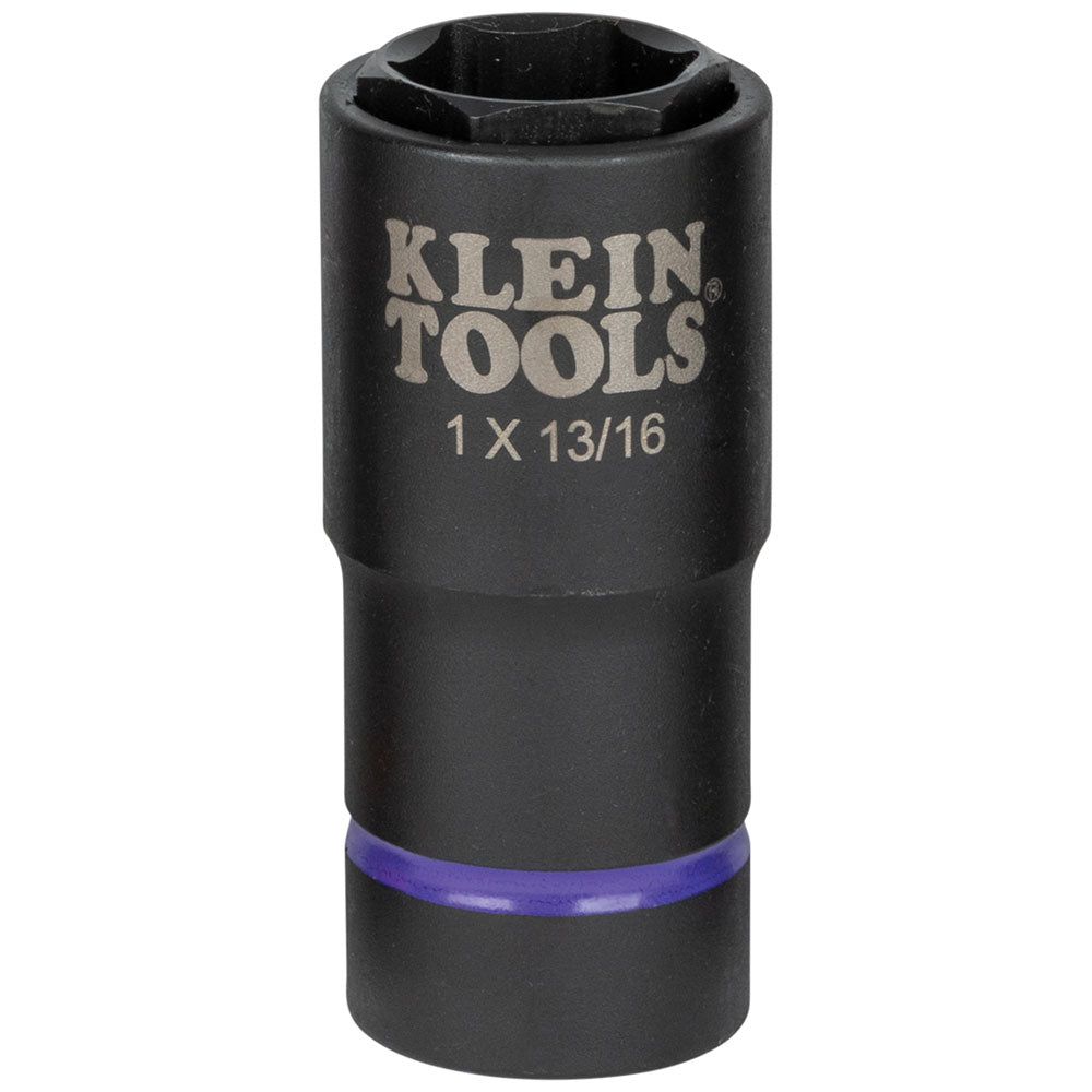 Klein 2-in-1 Impact Socket, 6-Point, 1 and 13/16-Inch