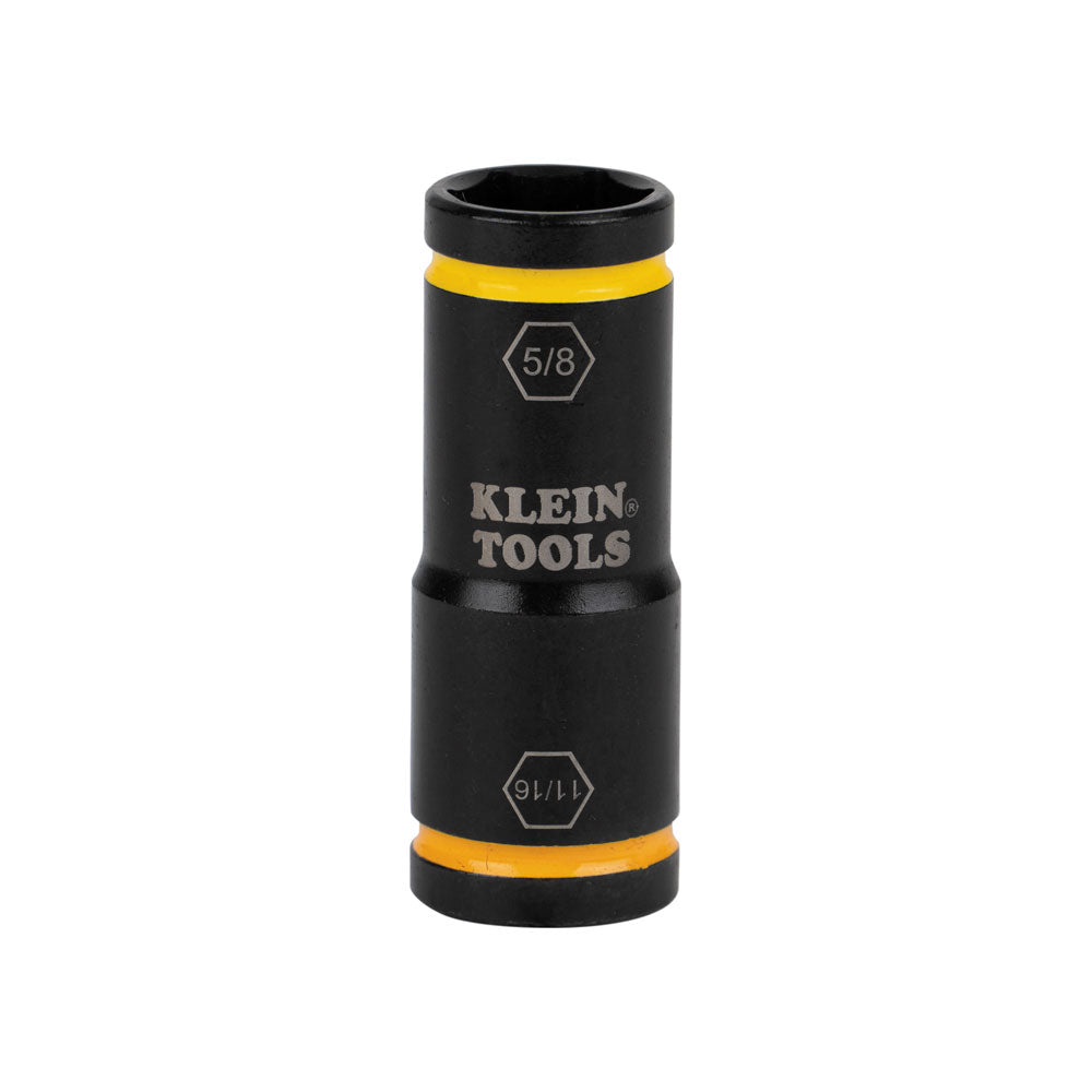 Klein Flip Impact Socket, 11/16 and 5/8-Inch