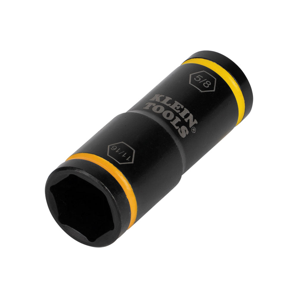 Klein Flip Impact Socket, 11/16 and 5/8-Inch