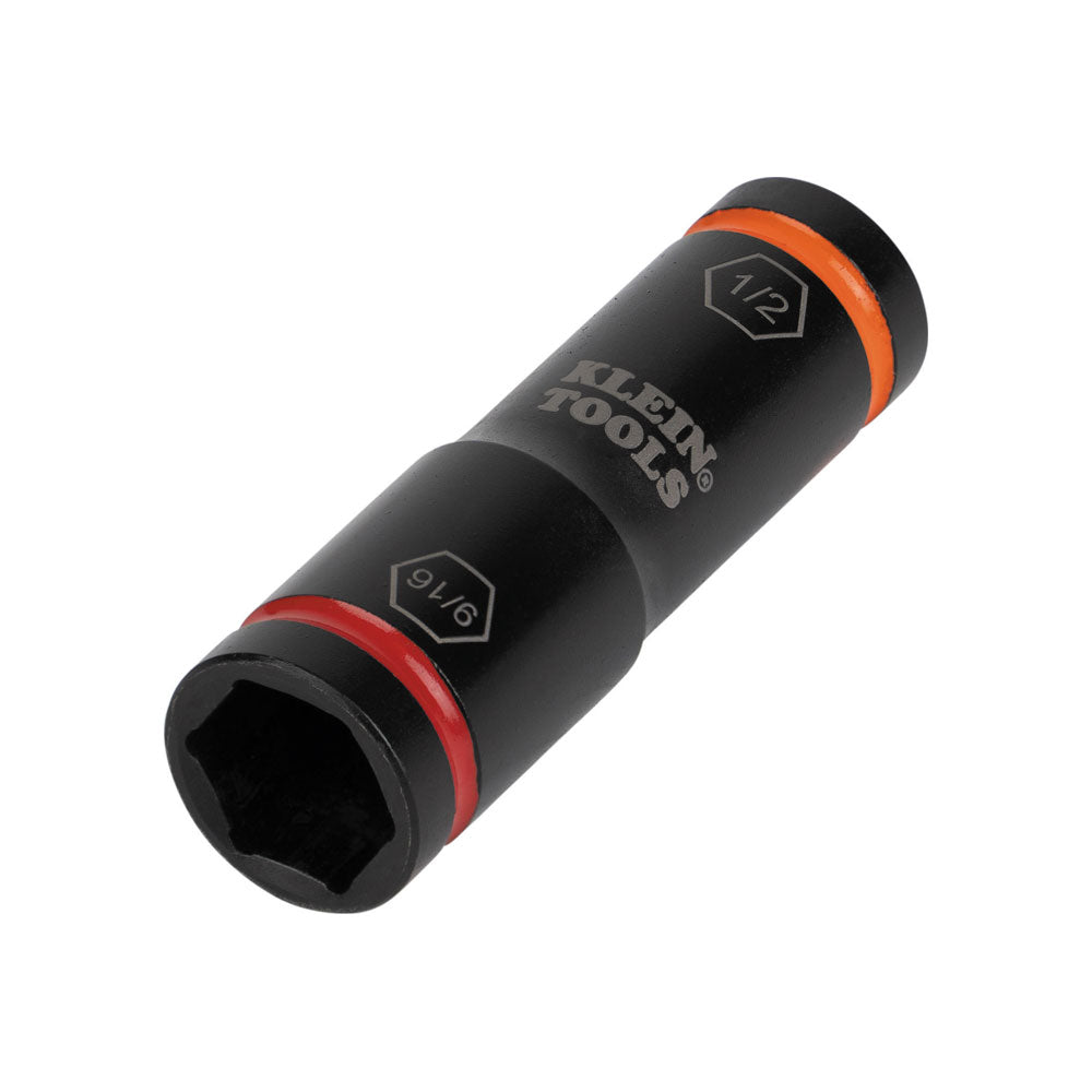 Klein Flip Impact Socket, 9/16 and 1/2-Inch