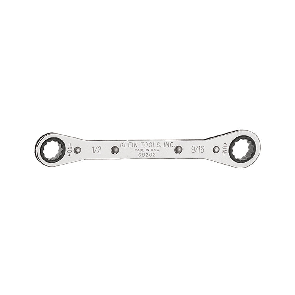 Klein Ratcheting Box Wrench 1/2 x 9/16-Inch