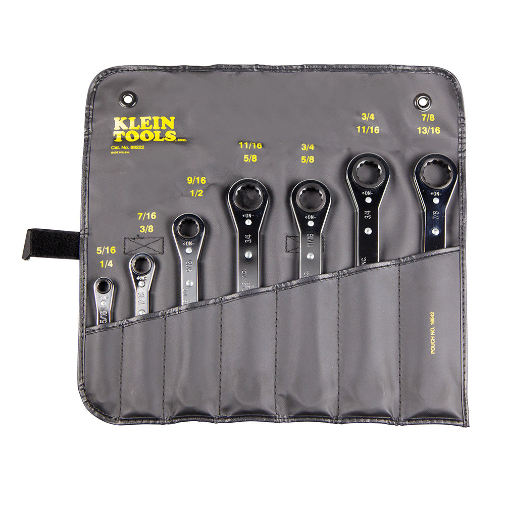 Klein Ratcheting Box Wrench Set, 7-Piece