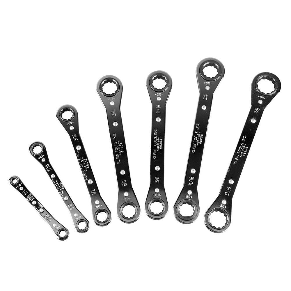 Klein Ratcheting Box Wrench Set, 7-Piece