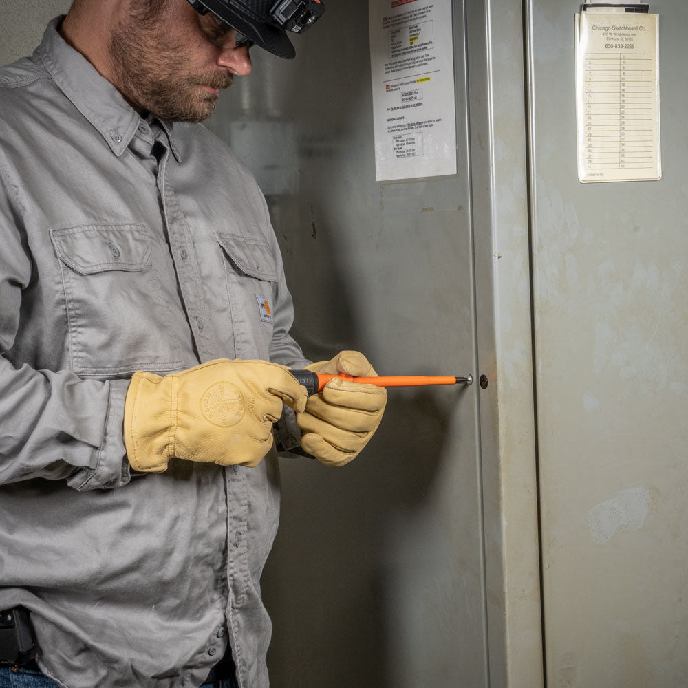 Klein Insulated Screwdriver, #1 Phillips Tip, 6-Inch Round Shank