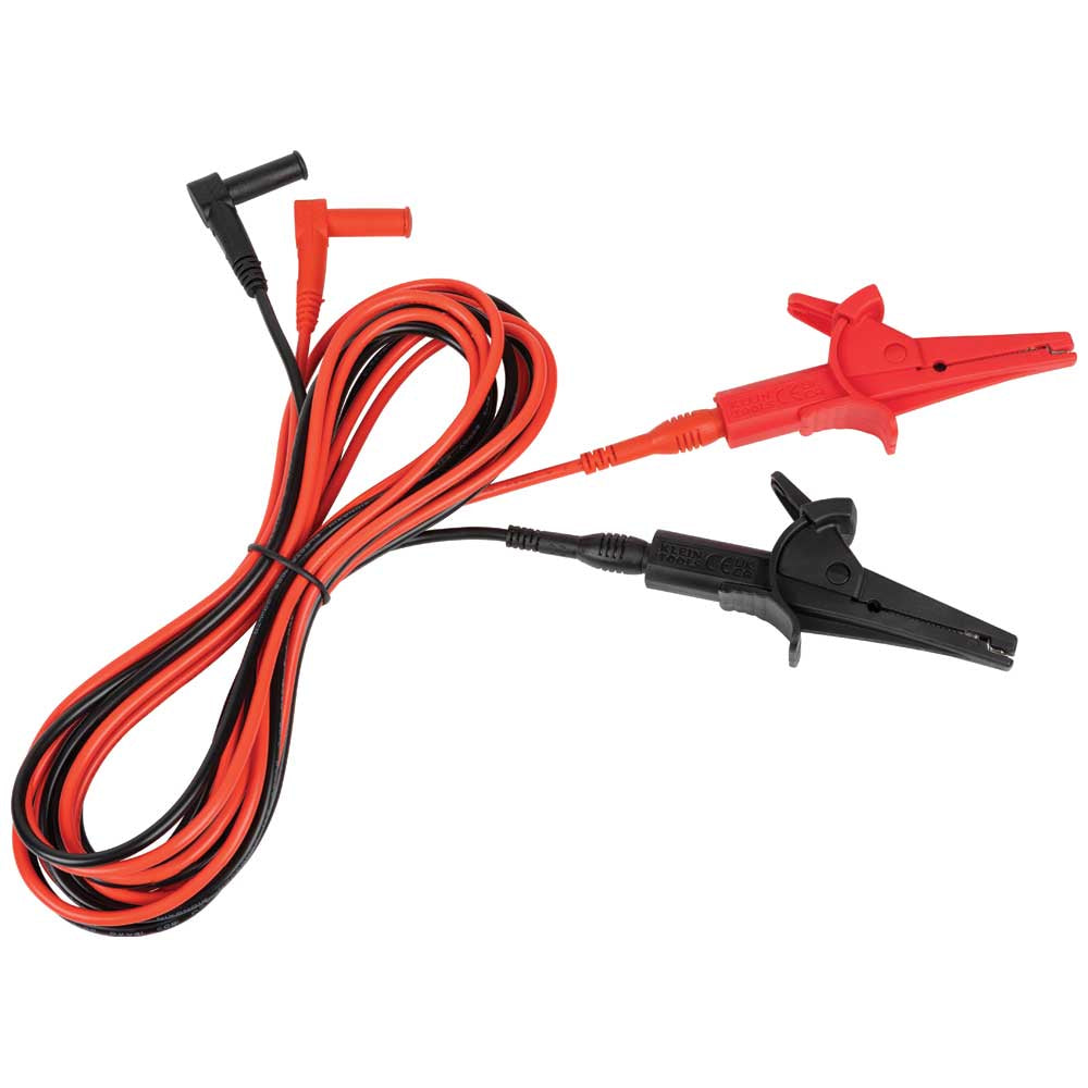 Klein Heavy-Duty Alligator Clip Test Leads, 10-Foot