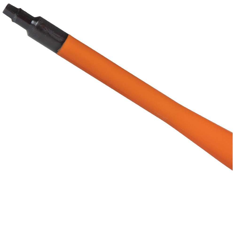 Klein Slim-Tip 1000V Insulated Screwdriver, #1 Square, 4-Inch Round Shank