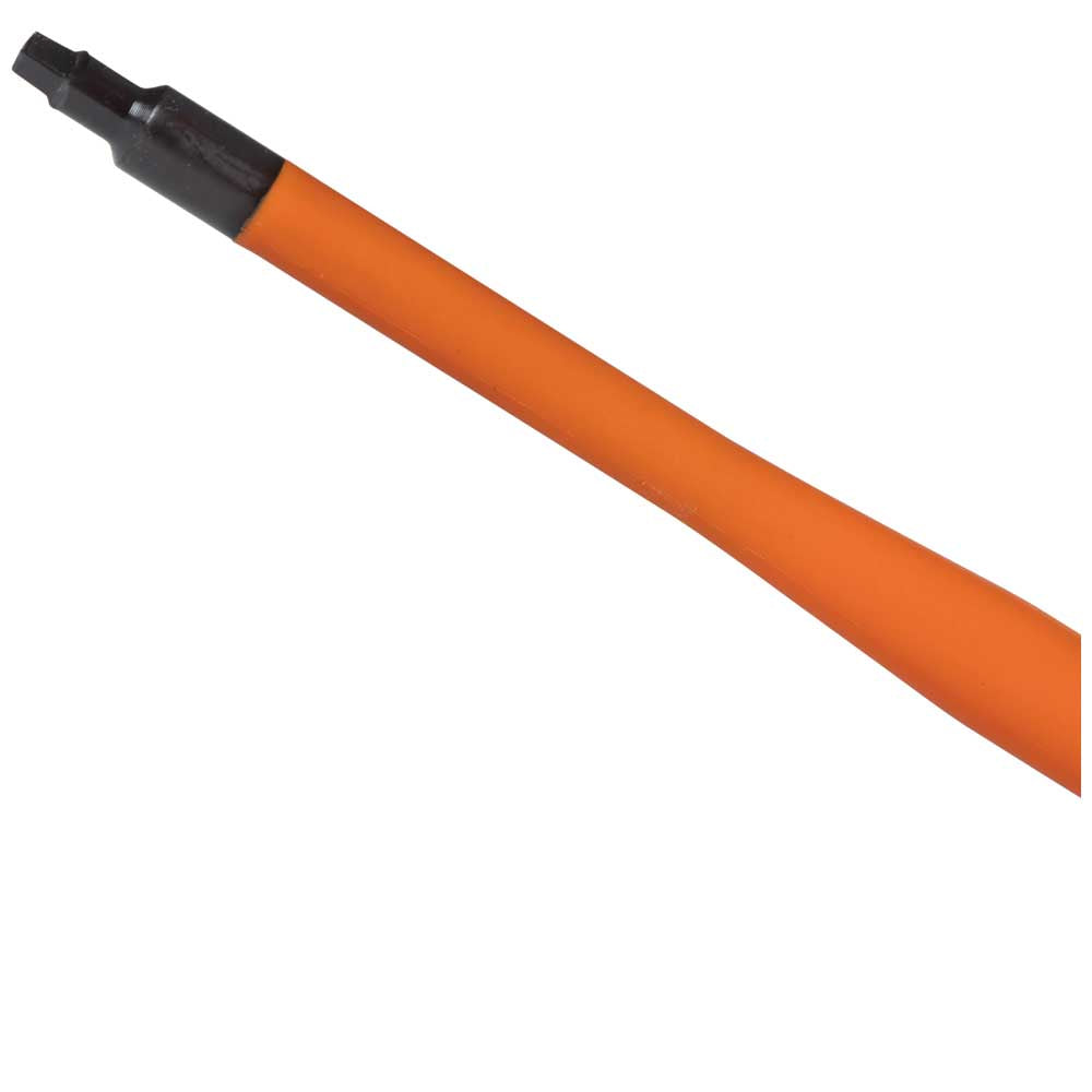 Klein Slim-Tip 1000V Insulated Screwdriver, #1 Square, 6-Inch Round Shank