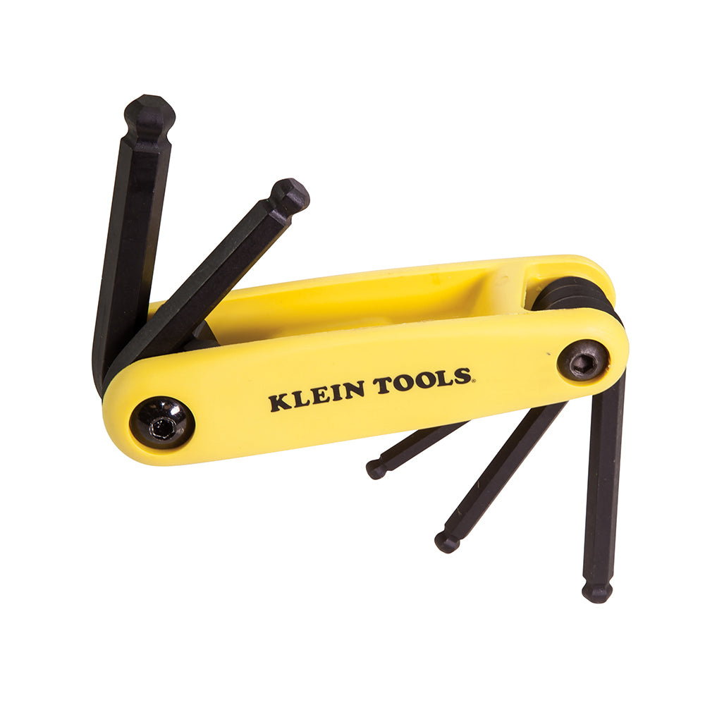 Klein Grip-It® Ball End Hex Set, 5-Key, SAE Sizes