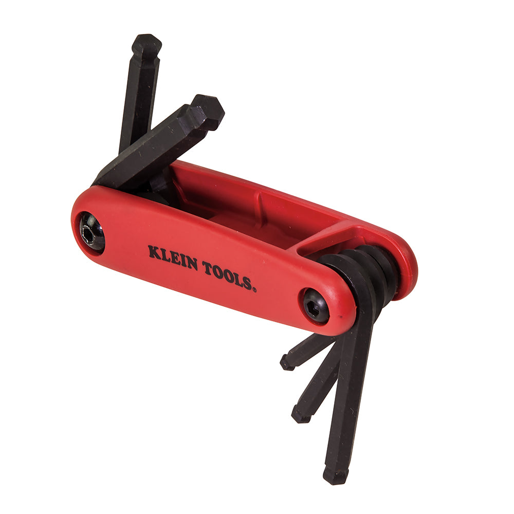 Klein Grip-It® Ball End Hex Set, 5-Key, Metric Sizes