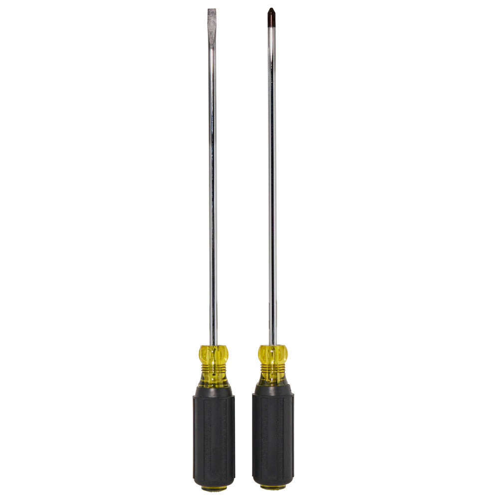 Klein Screwdriver Set, Long Blade Slotted and Phillips, 2-Piece