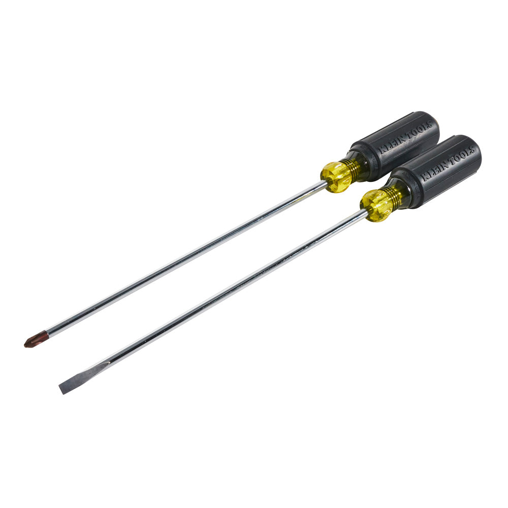 Klein Screwdriver Set, Long Blade Slotted and Phillips, 2-Piece