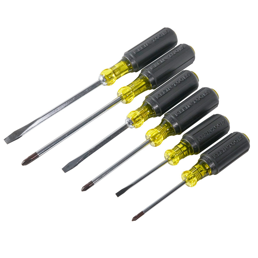 Klein Screwdriver Set, Slotted and Phillips, 6-Piece