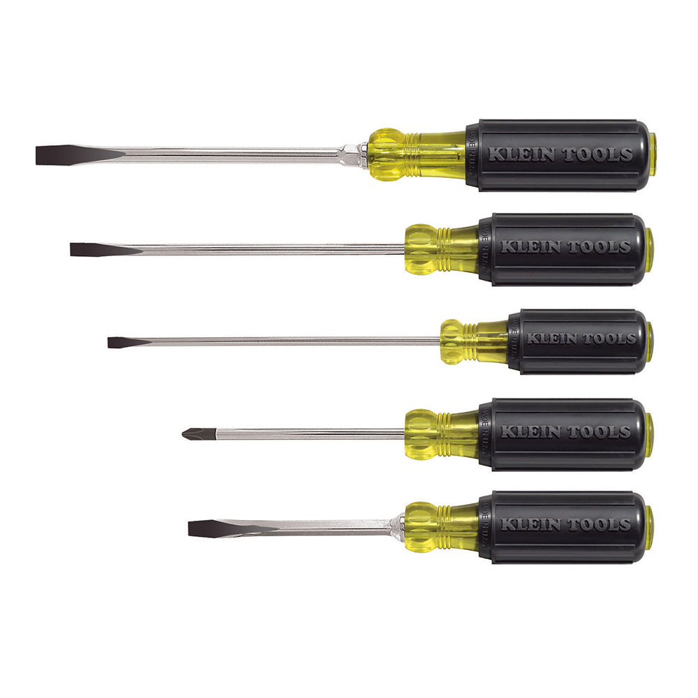 Klein Screwdriver Set, Slotted and Phillips, 5-Piece