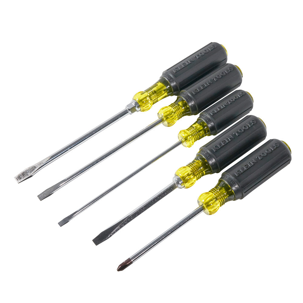 Klein Screwdriver Set, Slotted and Phillips, 5-Piece