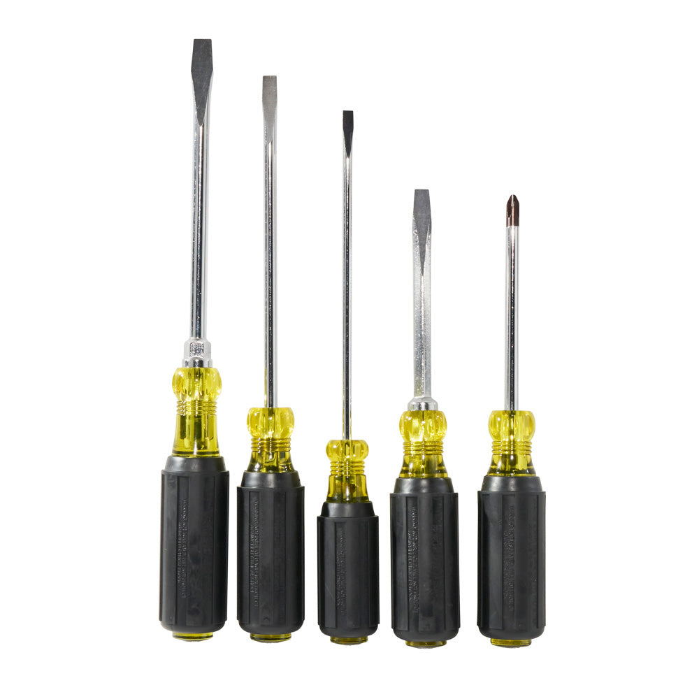 Klein Screwdriver Set, Slotted and Phillips, 5-Piece