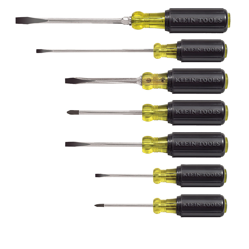 Klein Screwdriver Set, Slotted and Phillips, 7-Piece