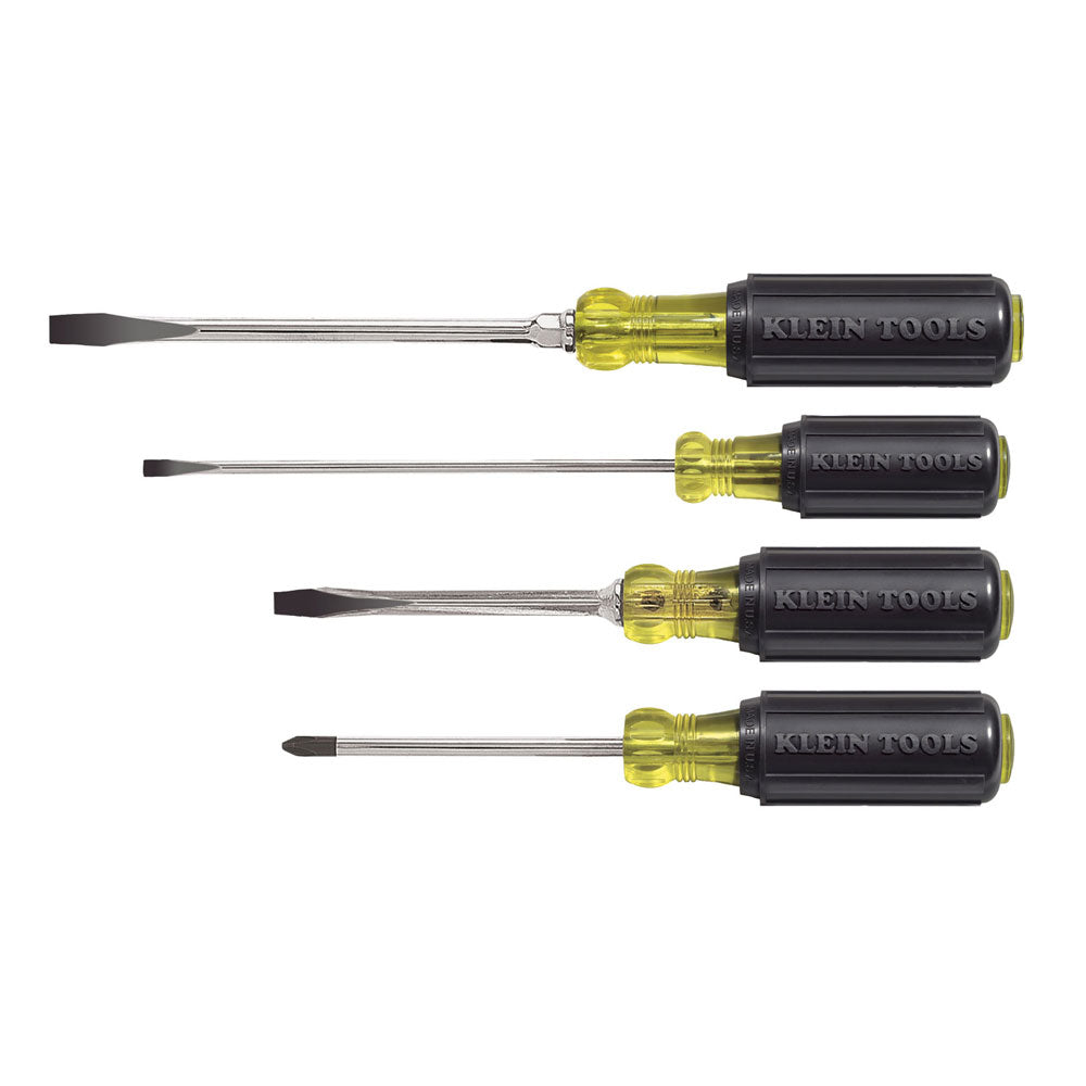 Klein Screwdriver Set, Slotted and Phillips, 4-Piece