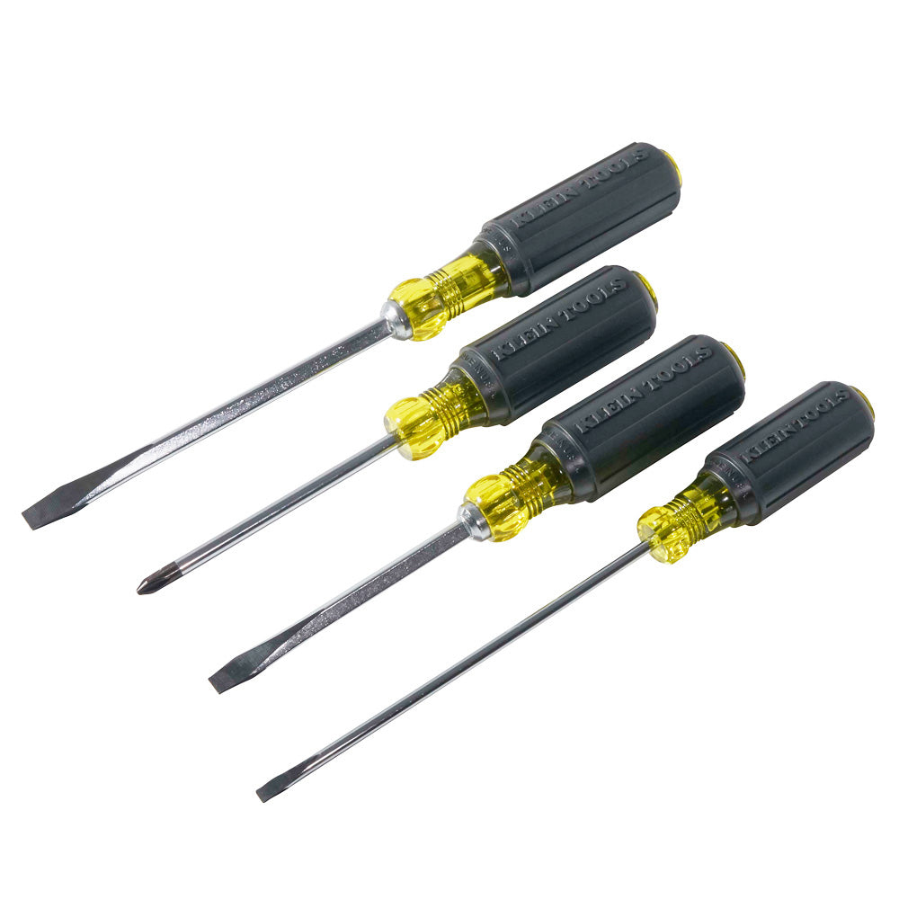 Klein Screwdriver Set, Slotted and Phillips, 4-Piece