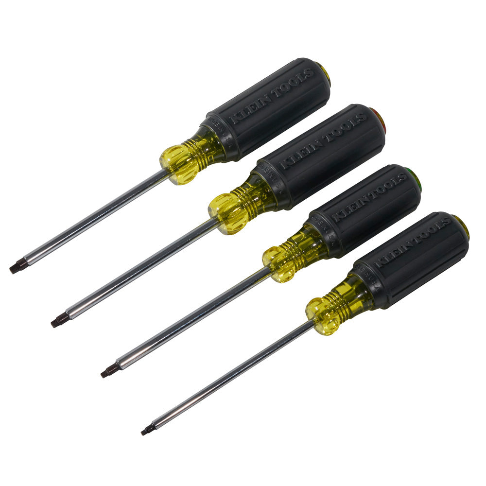 Klein Screwdriver Set, Square Recess, 4-Piece