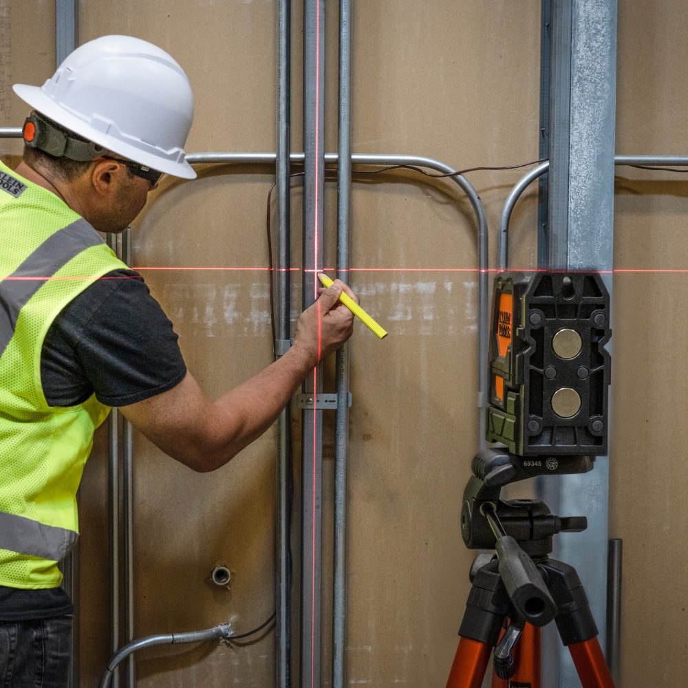 Klein Laser Level, Self-Leveling Red Cross-Line Level and Red Plumb Spot