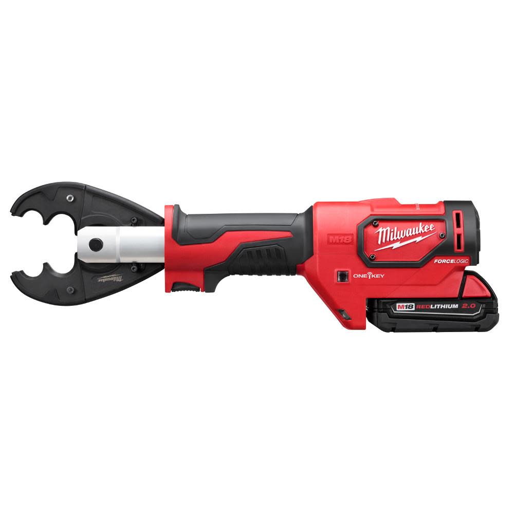 Milwaukee - M18 FORCE LOGIC 6T Utility Crimper Kit with D3 Grooves and Fixed O Die