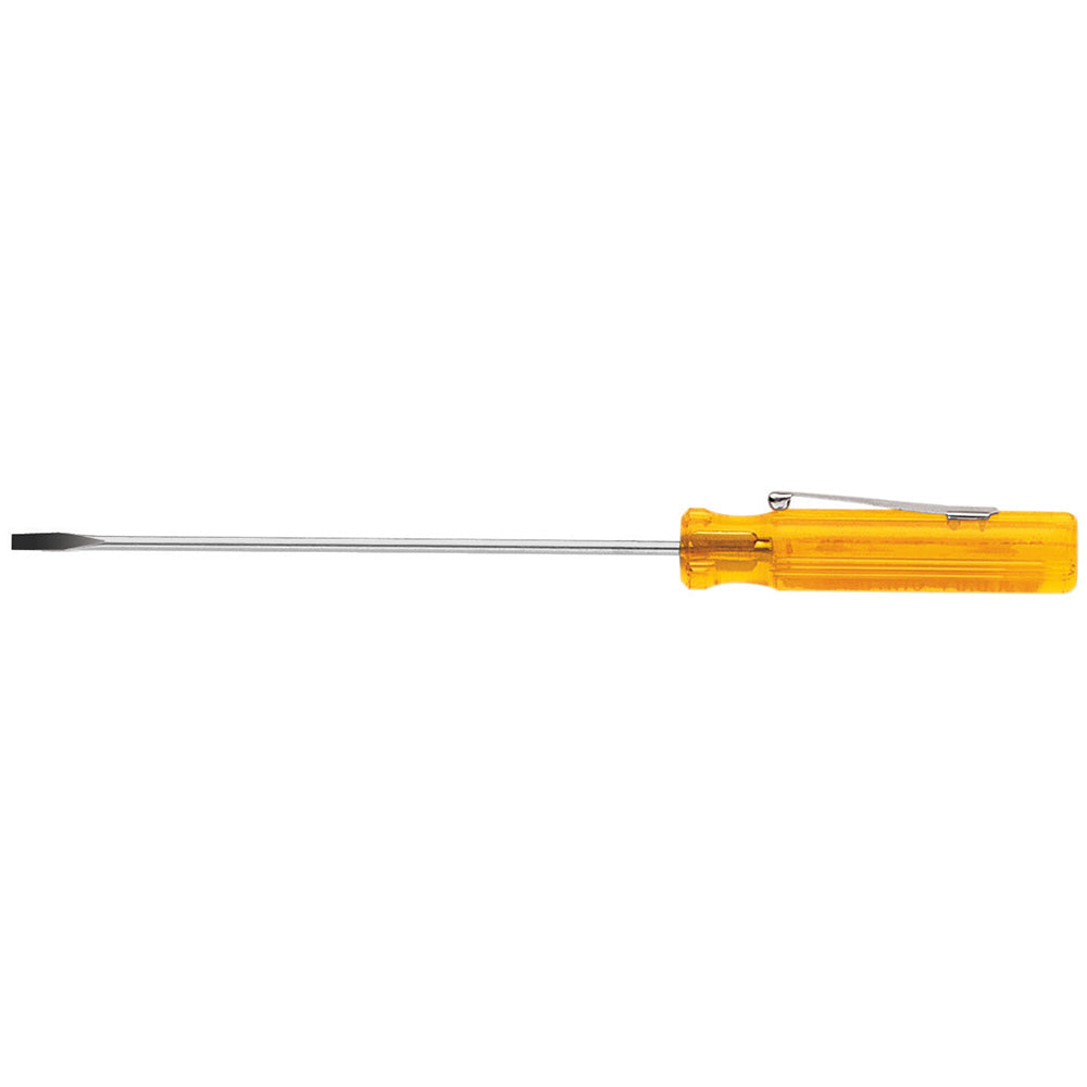 Klein Screwdriver, 1/8-Inch Cabinet, Pocket Clip, 3-Inch