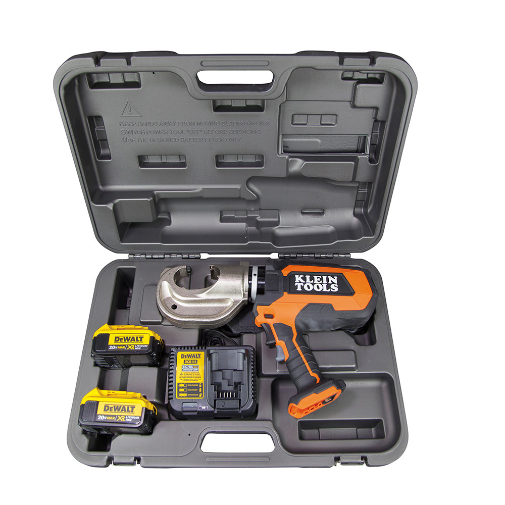 Klein Battery-Operated 12-Ton Crimper Kit