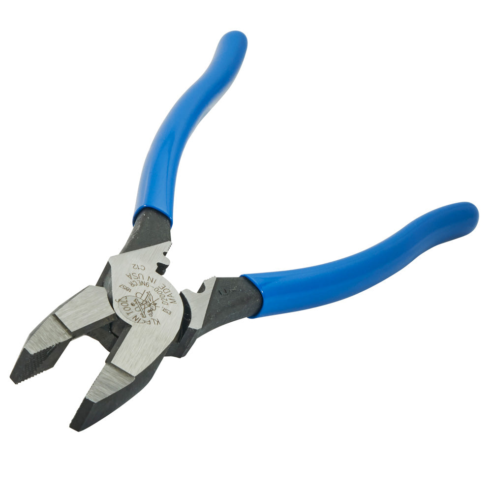 Klein Lineman's Pliers with Crimping, 9-Inch