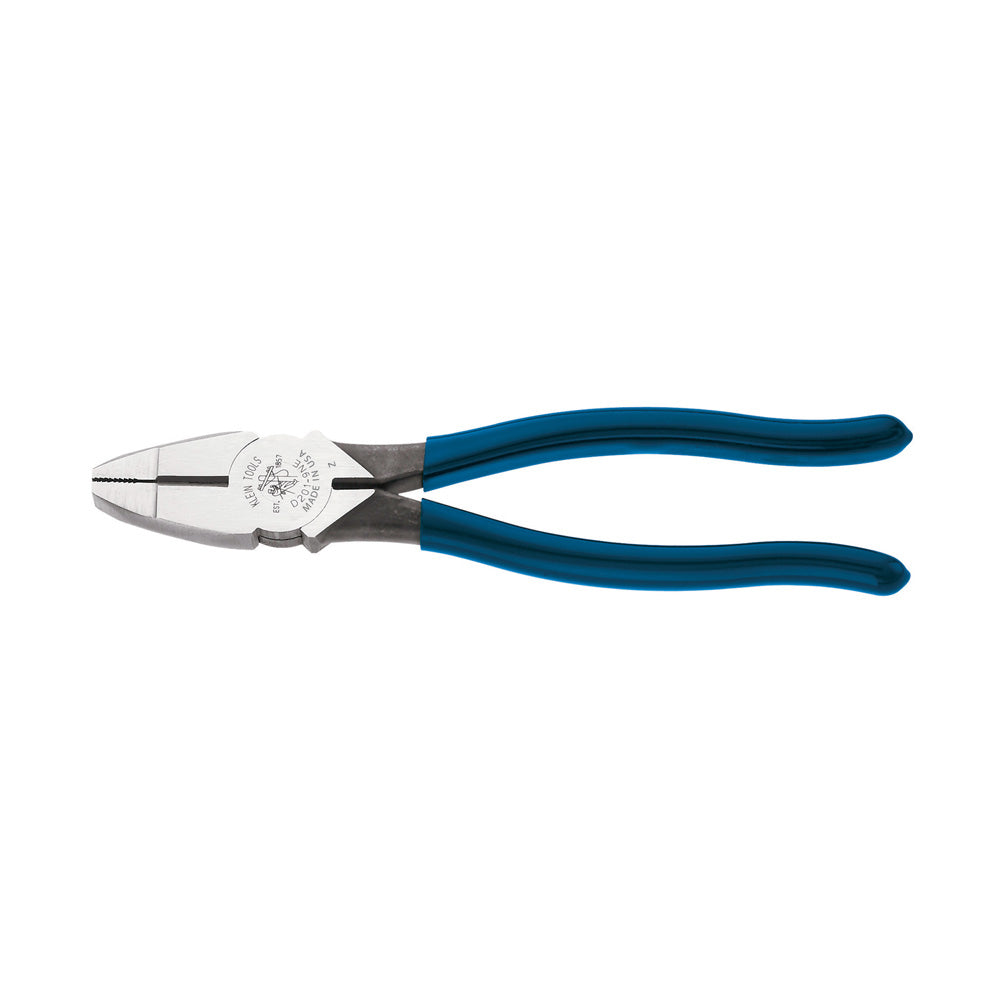 Klein Lineman's Pliers, Side Cutters with New England Nose, 8-Inch