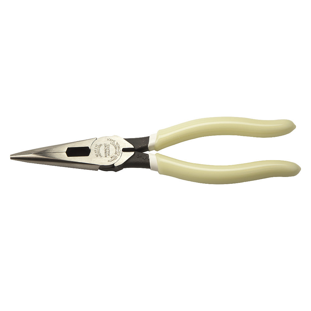 Klein Pliers, Needle Nose Side-Cutters, High-Visibility, 8-Inch