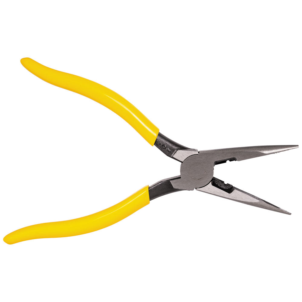 Klein Pliers, Needle Nose Side Cutters with Stripping, 8-Inch