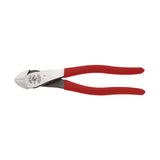 Klein Diagonal Cutting Pliers, High-Leverage, Angled Head, 8-Inch