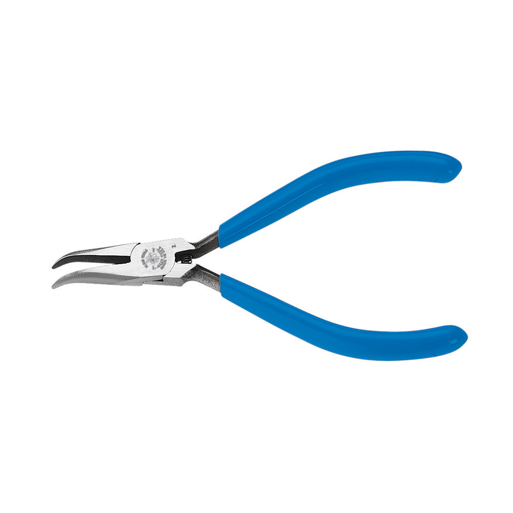 Klein Electronics Pliers, Needle Nose with Curved Chain-Nose, 5-Inch