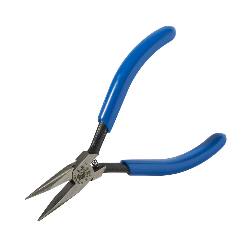 Klein Electronics Pliers, Slim Needle Nose, Spring-Loaded, 4-Inch