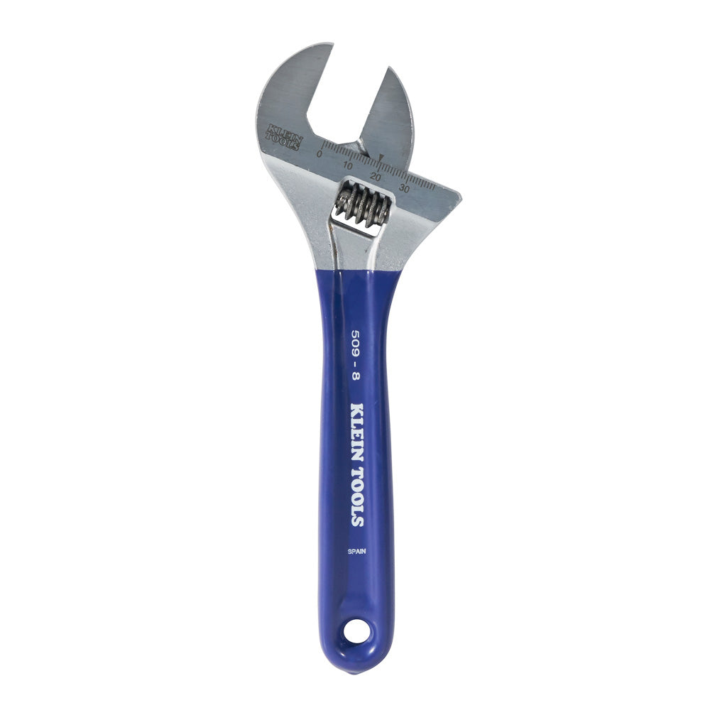 Klein Adjustable Wrench, Extra-Wide Jaw, 8-Inch