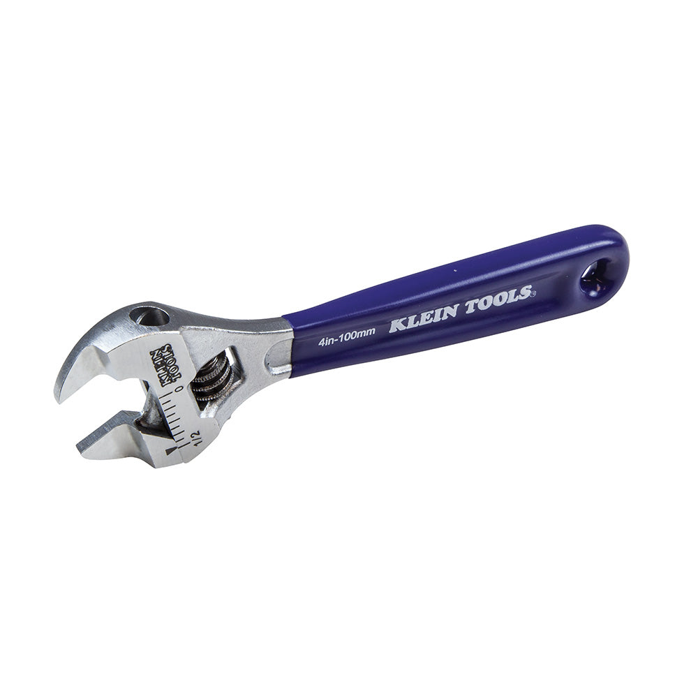 Klein Slim-Jaw Adjustable Wrench, 4-Inch