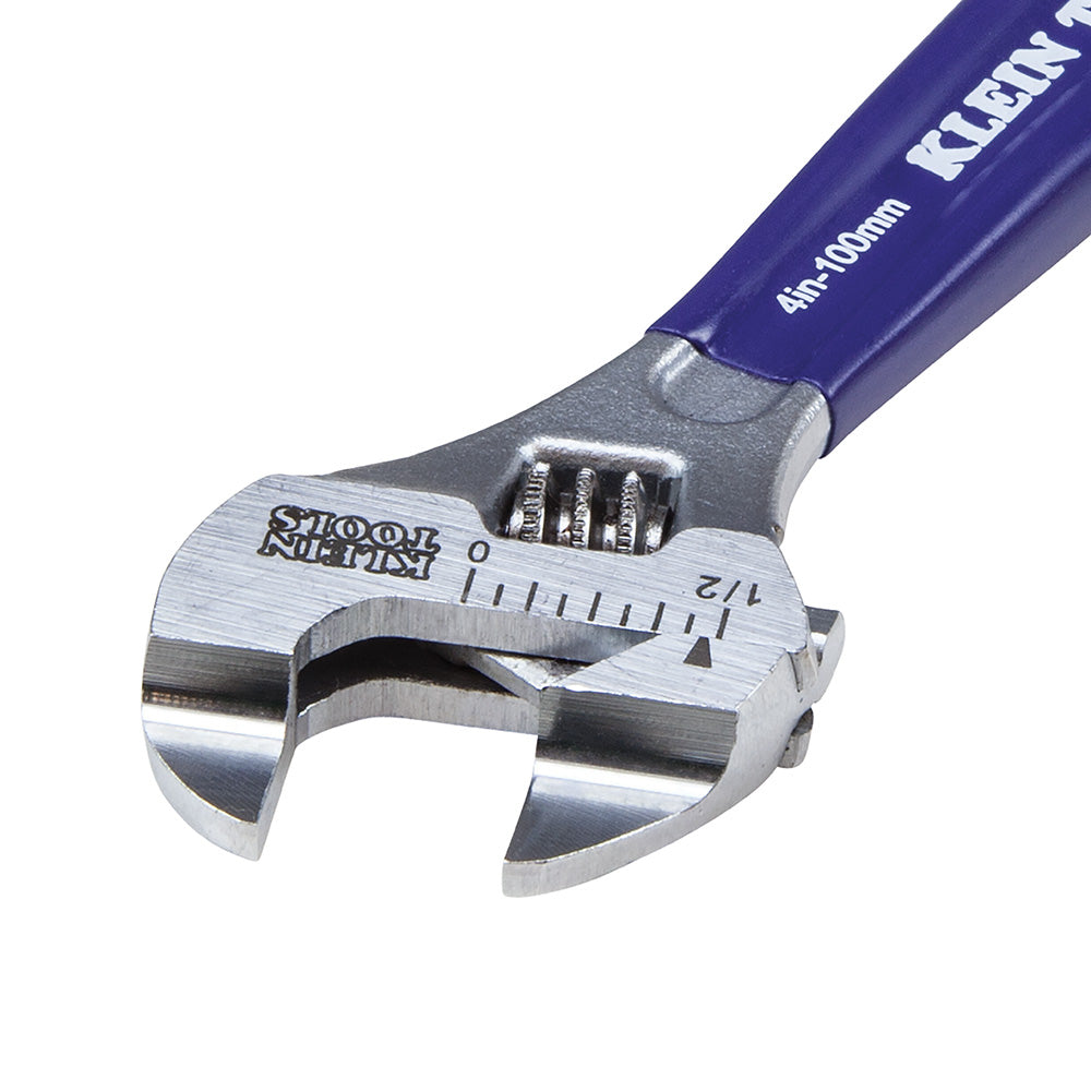 Klein Slim-Jaw Adjustable Wrench, 4-Inch