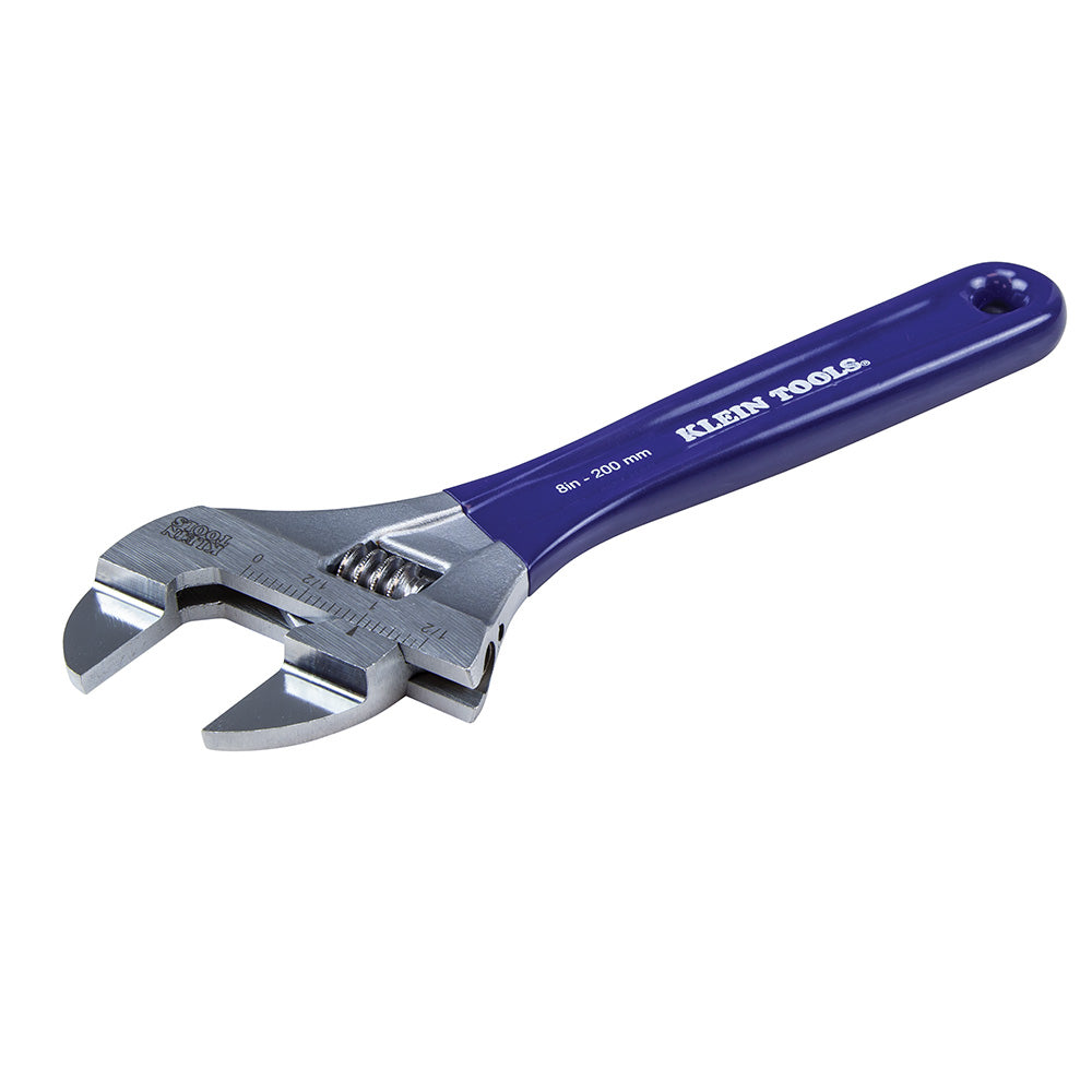 Klein Slim-Jaw Adjustable Wrench, 8-Inch