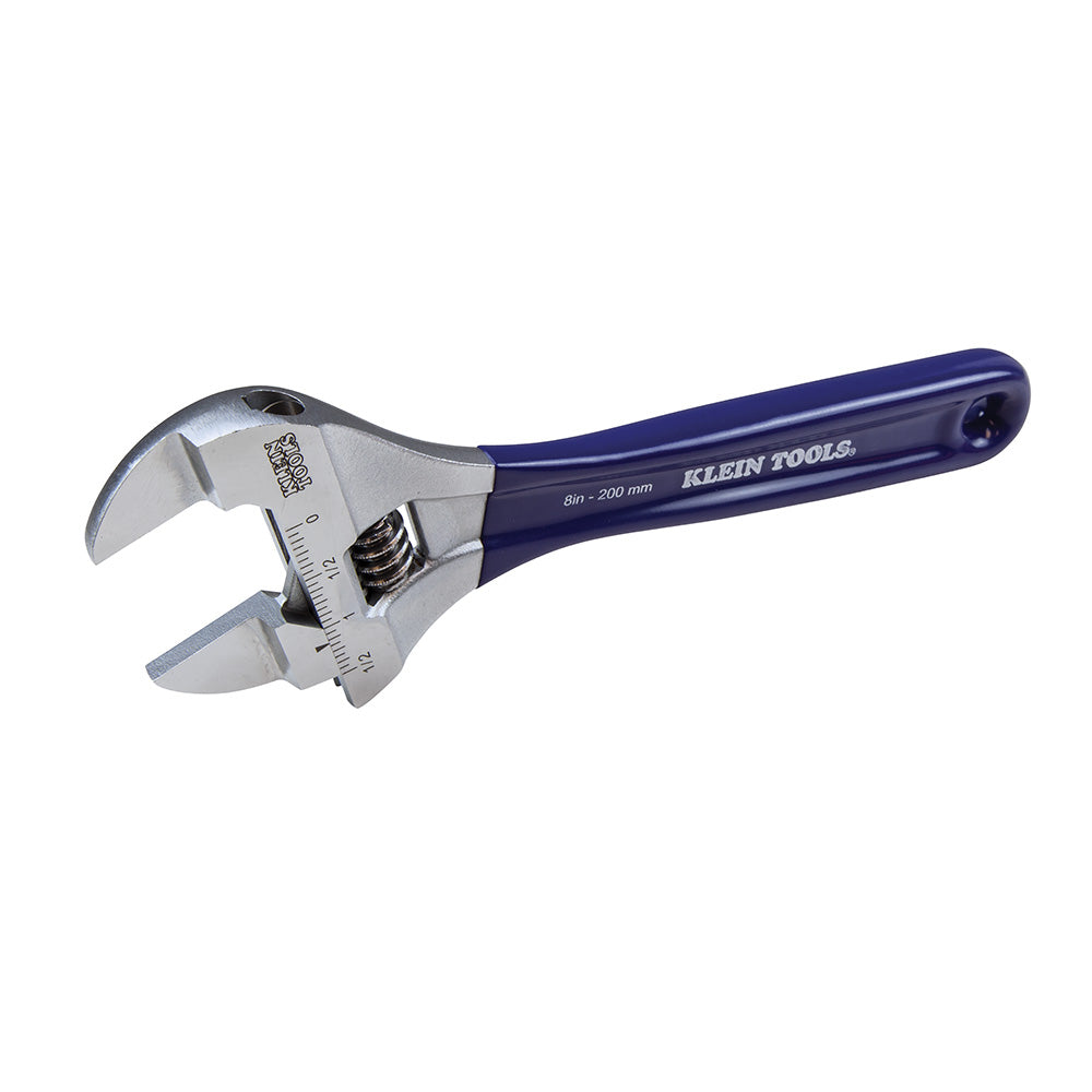 Klein Slim-Jaw Adjustable Wrench, 8-Inch